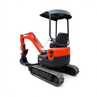 Mini-excavatrice sur chenilles d'occasion, compacte, diesel, machine de terrassement
