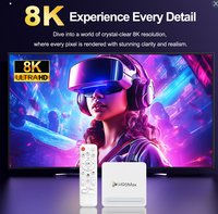 Usine directe H96MAX H618 PLUS TV Box Allwinner H618 Android 14 ATV télécommande vocale prend en charge la résolution 4K