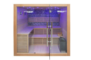 Современный дизайн 4-х человек комнатная традиционная деревянная Паровая сауна с функцией влажного пара с 3 кВт 6 кВт 9 кВт - Product Image 3