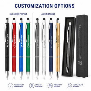 Custom Logo Promotional Stylus <b>Pen</b> Metal <b>Ballpoint</b> <b>Pen</b> for Business Corporate Gift Office Supplies Touchscreen Device - Product Image 4