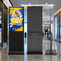 Écran tactile Android 2K de 55 pouces sur pied pour affichage numérique en intérieur, idéal pour les magasins de détail et les kiosques de signalisation directionnelle pour ascenseurs