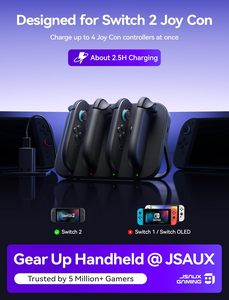 Jsaux sạc Dock tương thích với Nintendo chuyển đổi 2 joycon Bộ điều khiển - Product Image 2