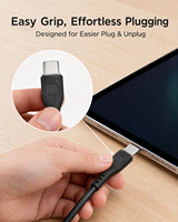 Câble de charge rapide USB C vers USB C PD 60W, durable et fiable, cordon blanc de type C pour Macbook Air, iPad Pro, Samsung Galaxy