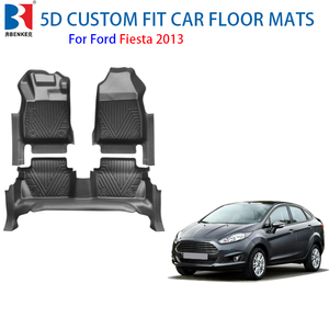 Alfombrillas <span class=keywords><strong>de</strong></span> Coche Personalizadas 5D TPE <span class=keywords><strong>de</strong></span> Fábrica para Ford <span class=keywords><strong>Fiesta</strong></span> 2013 LHD, Alfombrillas Antideslizantes para Todo Clima - Product Image 1