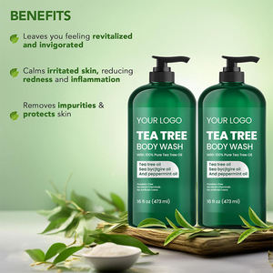 Gel Douche Rafraîchissant à l'Arbre à Thé avec Nettoyage en Profondeur et Huile Essentielle Naturelle pour Peaux à Tendance Acnéique et Grasses - Product Image 5