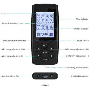 Venta al por mayor de fábrica Unidad de pulso electrónico <span class=keywords><strong>Tens</strong></span> Equipo de terapia corporal para masaje muscular y unidad de terapia de mecanismo de alivio del dolor - Product Image 5