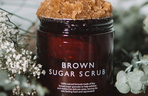 Esmer şeker vücut fırçalayın nemlendirici ve peeling vücut, yüz, el, ayak Scrub-savaşır akne izleri, streç işaretleri - Product Image 5