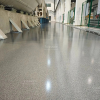 Revêtement de sol en résine époxy marbrée, peinture époxy pour sols en résine de sable coloré, durable, écologique, auto-nivelante, liquide à appliquer au pinceau