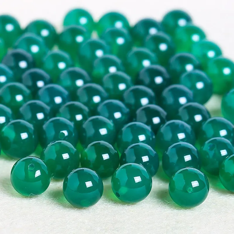 Wholesale 12mm half drilled natural gemstones round beads turquoise onyx agate quartz beads for jewelry making