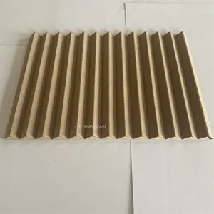 Modern stil lüks ahşap şeritler 3D duvar dekoratif geri dönüşümlü bambu ahşap Panel oturma odası için