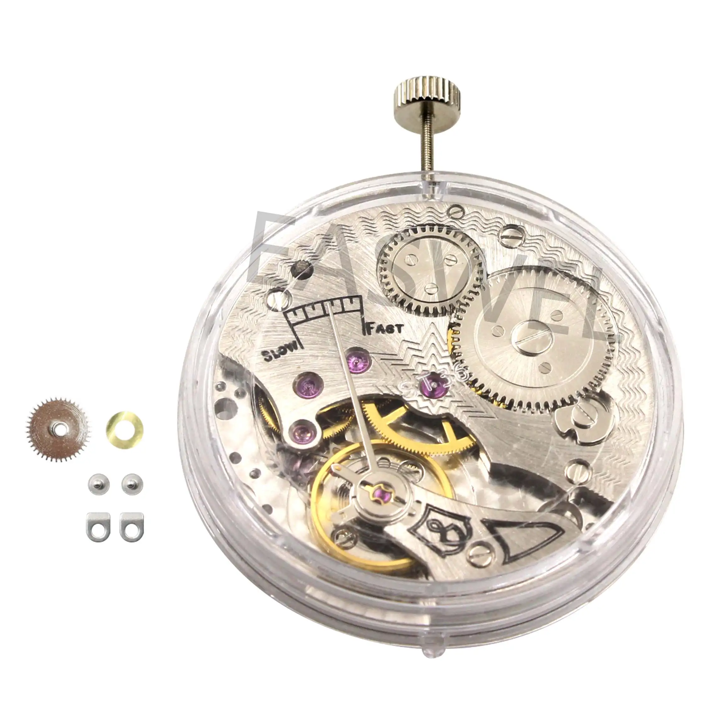 Reloj Mecánico de cuerda manual para hombre, 17 joyas, Vintage, novedad, 6498