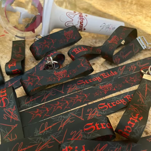 Kpop Multi-fandom Digital Printed Polyester Lanyard Lightstick Carrier with Woven Logo for Fanlights
