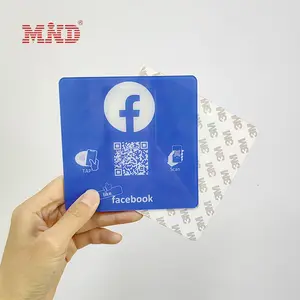 NFC <span class=keywords><strong>google</strong></span> yorumları çıkartmalar akrilik qr kodu NFC çip menü temassız işareti sosyal medya <span class=keywords><strong>google</strong></span> İnceleme plakası - Product Image 6