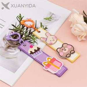 <strong>Peppas</strong> <strong>Pig</strong> George Key Buckle Keychain Cute Pink Key Chain with Canvas Blank Strap Lanyard for Girls Gift - Product Image 3