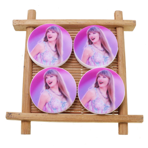 Cuentas de Silicona Personalizadas con Logotipo Impreso de Cantante Pop Femenina Taylor, Cuentas de Silicona Impresas de 30 mm para Fabricación de Bolígrafos - Product Image 3