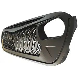 Black Racing Mesh Grille Upper Grill Replacement Shell For Jeep Wrangler JL 2018-2022