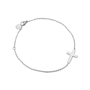 สร้อยข้อมือรูปกากบาท ไทเทเนียมสตีล รูปทรงเรขาคณิต ศาสนาคริสต์ ปรับขนาดได้ เครื่องประดับสำหรับผู้หญิง ของขวัญ - Product Image 5