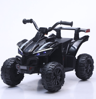 Quad électrique pour enfants, 4 roues, avec porte-bagages arrière et pneus à crampons, pour tout-petits, noir, blanc, rose, rouge, jaune