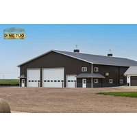 Structure en acier robuste de conception professionnelle pour granges agricoles, bâtiments d'élevage de vaches laitières, d'ovins et de volailles, et fermes bovines à grande portée - Fabricant