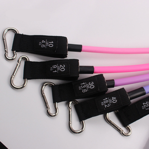 YETFUL <strong>High</strong> <strong>Elastic</strong> Force Multifunctional 11pcs TPE Latex Resistance Band and Tube Set for Gym Fitness <strong>Exercises</strong> - Product Image 4