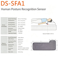 Capteur de reconnaissance de posture humaine série DASS DS-SFA, technologie piézorésistive haute précision, matelas intelligent pour la surveillance du sommeil