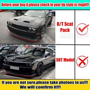 Pair Front Bumper <b>Splitter</b> Protector <b>Lip</b> Spoiler Diffuser Guard Cover Fit for Dodge Challenger R/T Scat Pack 2015-2022 - Product Image 2