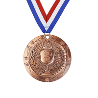 Medallas de maratón personalizadas sin costo de molde, para eventos deportivos universales, medallas de bronce con impresión UV, premios, trofeos y placas.