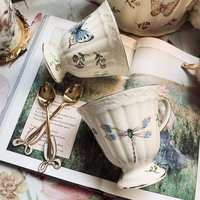 QIAN HU décor à la maison moderne Vintage classique chine service à thé en céramique théière en porcelaine tasse avec boîte de cadeaux de café pour le thé de l'après-midi