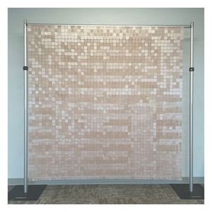 <b>Backdrop</b> Display Stage Decoration Adjustable Size Sequin Wall <b>Backdrop</b> Stand Strong Drap Pipe Stands <b>Frame</b> - Product Image 1