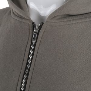 Sudadera con capucha de gran tamaño en blanco de algodón 100% de alta calidad personalizada, ropa de calle, sudaderas con capucha recortadas con dobladillo crudo personalizado a la moda para hombre - Product Image 4