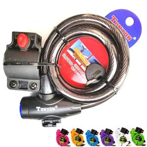 Candado de cable para bicicleta Tonyon de 120 cm, cable de acero duradero, antirrobo, para seguridad de bicicletas - Product Image 5