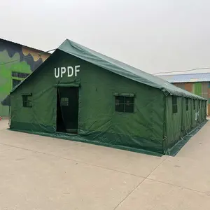 KMS personnalisé extérieur vert Olive Camping gonflable imperméable toile abri d'urgence robuste sauvetage tente de secours en cas de catastrophe