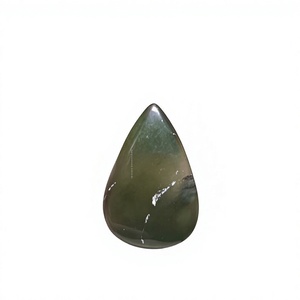 Pierre précieuse naturelle de qualité AAA, verte, en forme de poire, taille personnalisée, pour la fabrication de bijoux, FAIJAN GEMS du Rajasthan - Product Image 1