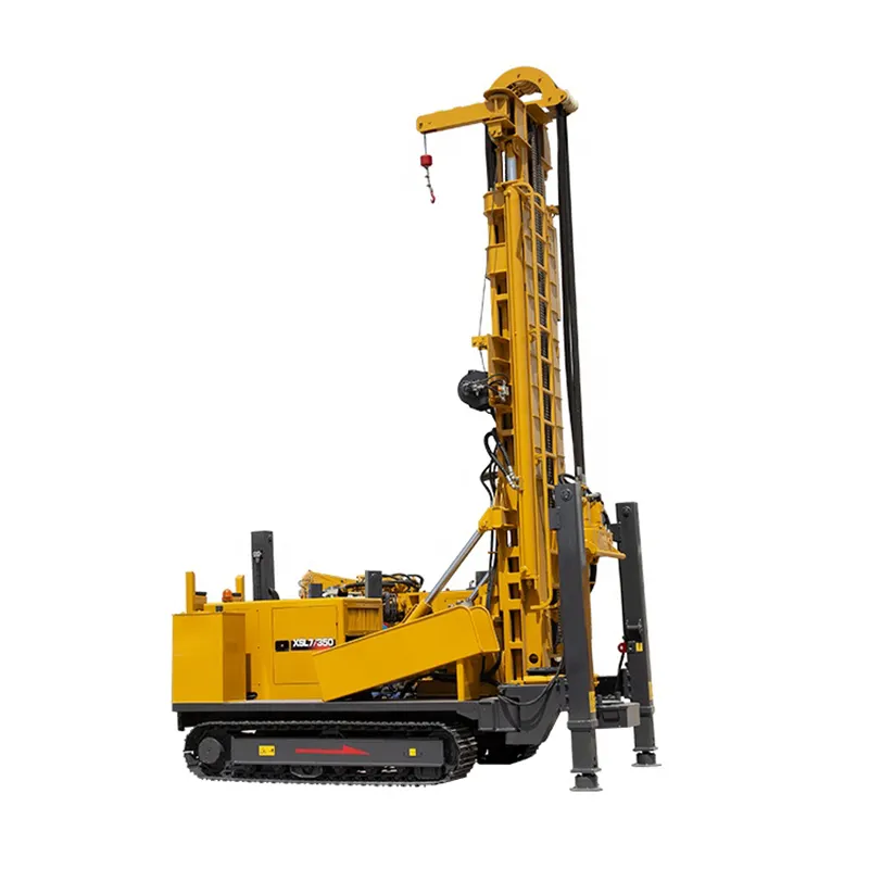 Top Supplier Made Portable Crawler Mounted Mobile Water Well Drilling Rig Machine Depth 180m Fy180