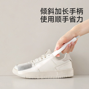 FaSoLa Shoe Cleaning Brush Nylon Bristle Long Handle For Shoes And Clothing Household Use - Product Image 5