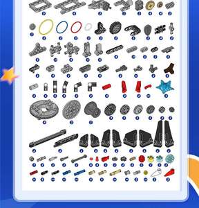 Paquete de Accesorios para Bloques de Construcción <span class=keywords><strong>EV3</strong></span> 45544+<span class=keywords><strong>45560</strong></span>, Paquete de Bloques de Construcción Educativos Inteligentes Programables Electrónicos para Bricolaje - Product Image 4