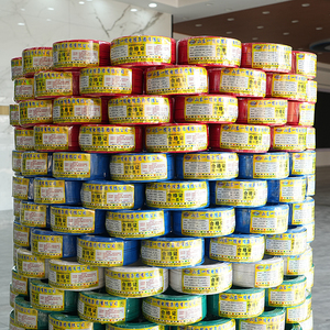 BV BVR <span class=keywords><strong>THW</strong></span> THHN <span class=keywords><strong>สาย</strong></span>ไฟฟ้าสายเดี่ยวพีวีซีหุ้มฉนวนทองแดงขนาด1.5มม. 2.5มม. 4มม. 10มม. 16มม. สำหรับใช้ในอุตสาหกรรม - Product Image 2