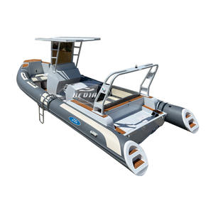 高品質7.6m/25フィート船外機アルミ製釣りボート、最大8人乗り、スポーツ高速760リブボート - Product Image 2