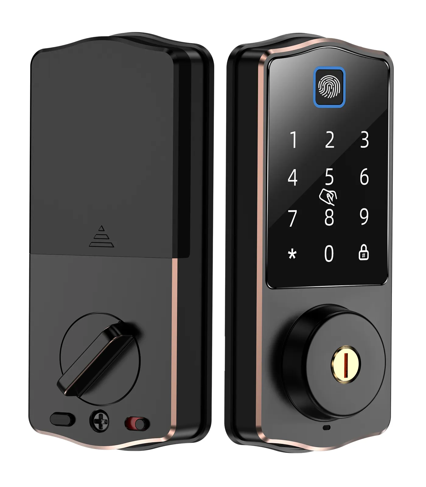 Kunci Biometrik Cerdas Otomatis Penuh Kualitas Tinggi, Kunci Pintu Sidik Jari