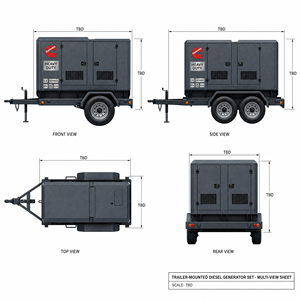 Groupe électrogène diesel Cummins Perkins 60HZ 20kw 30kw 50kw 100kw 200kw 400kw 500kw 800kw 1000kw silencieux - Product Image 5