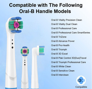 Têtes de brosse à dents de rechange YBK pour brosse à dents électrique rotative <span class=keywords><strong>Oral</strong></span>-<span class=keywords><strong>B</strong></span>, poils en nylon doux, protègent la santé des gencives, blanchissent, 16 pièces - Product Image 2