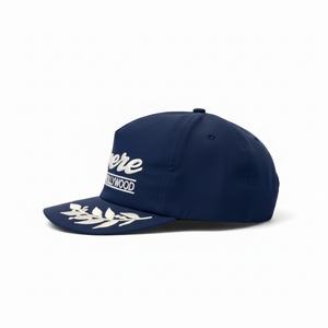 OEM Custom 5 Panel Nylon <b>Snapback</b> <b>Cap</b> With 3d Embroidery logo Unstructured High Quality Hat - Product Image 4