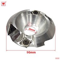 Tête de coupe à fraiser latérale pour plaques de plâtre, disque d'angle 90 degrés, tête de coupe à insert indexable en V pour scie sur rail D122MM