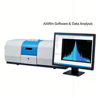 Espectrofotómetro de Absorción Atómica, Longitud de Onda de 190-900nm, Análisis por Llama para Detección de Elementos Metálicos