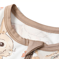 Pijama de Bambú Orgánico con Diseño Personalizado para Niños, Suave, Hipoalergénico, con Spandex, para Bebés Recién Nacidos, Niños y Niñas