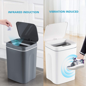 Thùng Rác Trắng Cảm Biến Tự Động 6L 12L, Thùng Rác Mỏng Cho Nhà Bếp, Văn Phòng, Phòng Khách, Phòng Tắm - Product Image 4
