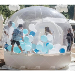 Bong bóng bouncy trong suốt Inflatable thư bị trả lại nhà bong bóng vui vẻ mái vòm nhà bong bóng với bóng - Product Image 1