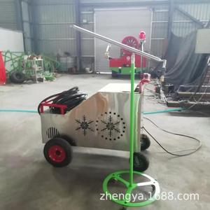 Machine à neige X60 Mini 10000W électrique en acier inoxydable avec chariot à main pour effets de neige en extérieur - Product Image 3