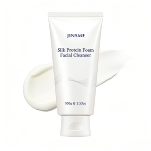 Crème nettoyante à la protéine de soie avec acide hyaluronique Mousse nettoyante riche et nettoyage en profondeur pour les peaux mixtes à grasses - Product Image 2