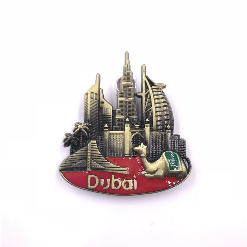 Vue panoramique des chameaux à Dubaï
